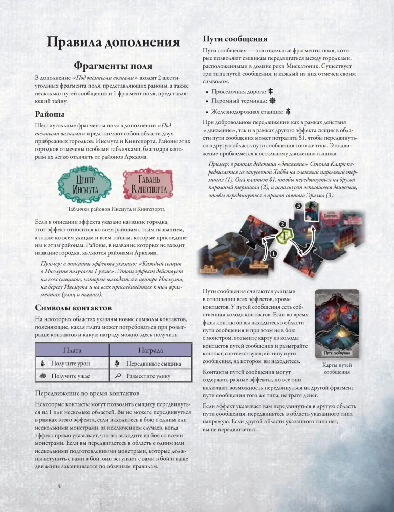 Brettspiel - Der Horror von Arkham. Dritte Edition. Unter dunklen Wellen (Erweiterung)